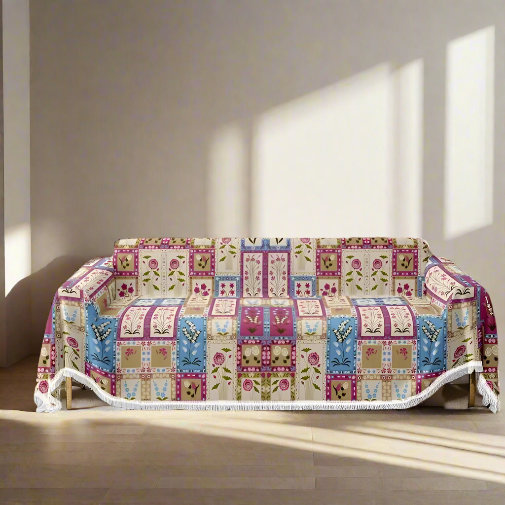 Cottage Floral Medley Sofa Cover