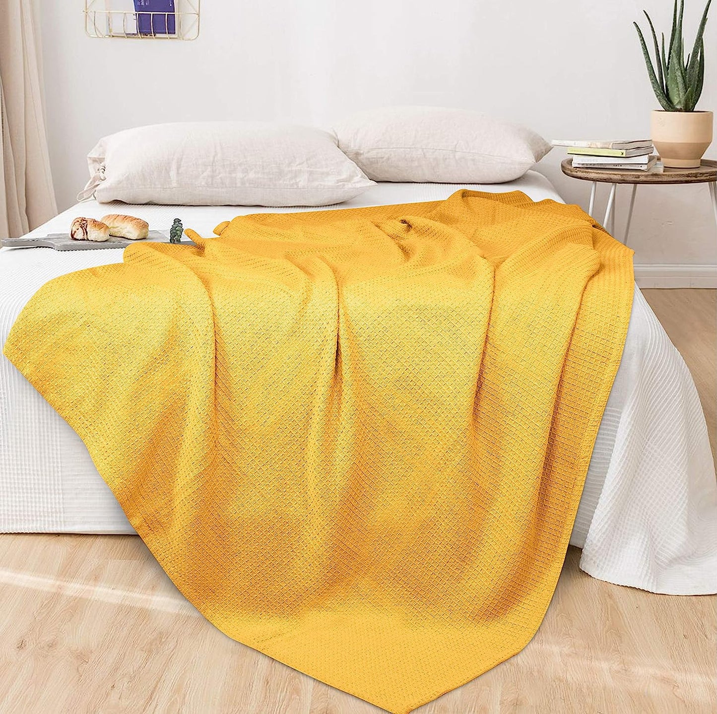 Cotton Waffle Thermal Blanket