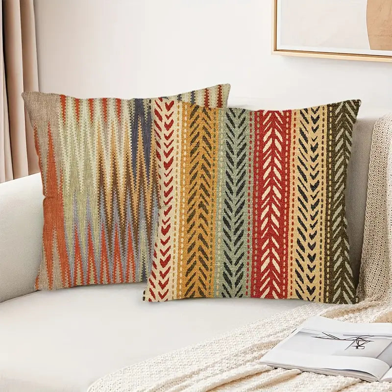 Boho Style Throw Pillow Covers (Pack of 4)