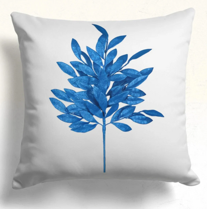Blue Floral Cushion Covers (Pack of 4)