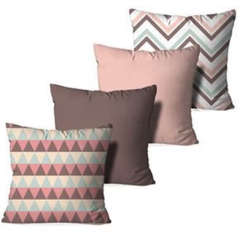 Chevron Cushion Covers Pack of 4