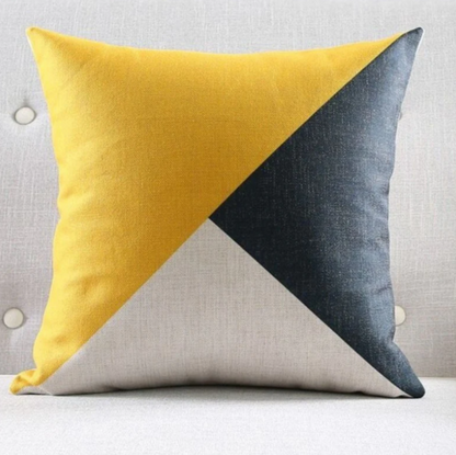 Yellow Copper Cushion Covers Pack 4