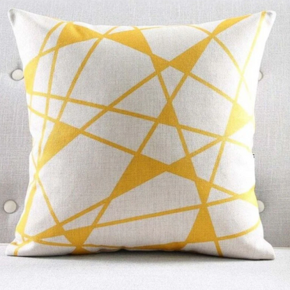 Yellow Copper Cushion Covers Pack 4