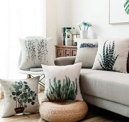 Leeju Green Cushion Covers Pack of 4
