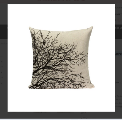 Tree Flower Cushion Covers Pack 5