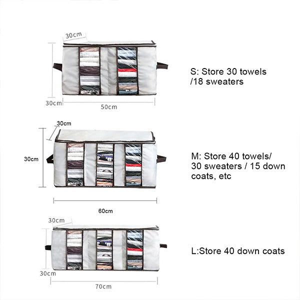 Oxford Clothes Storage Bag Organizer Cabinet