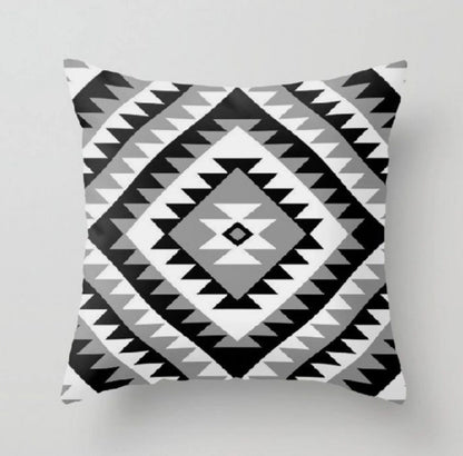 Aztec Black Cushion Cover (Pack of 4)