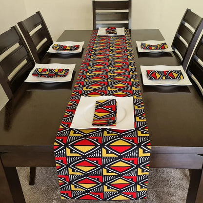 Maitlan Rectangle Geometric Table Runner