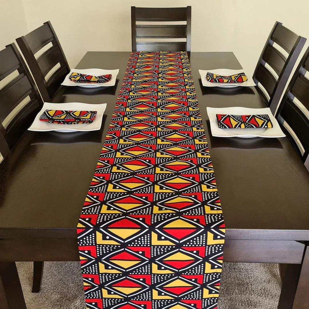 Maitlan Rectangle Geometric Table Runner