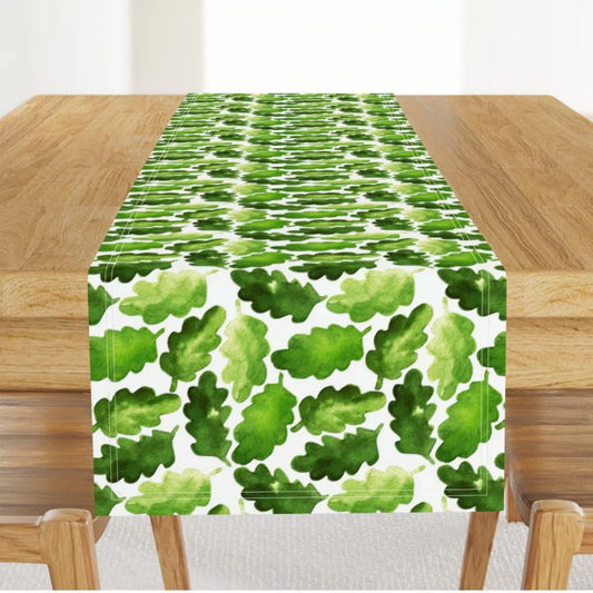 Palms on Green Table Runners