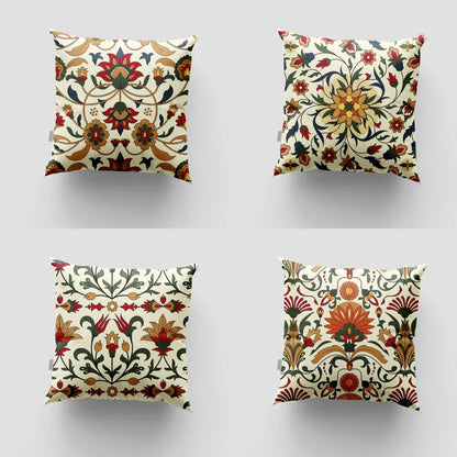 Persian Style throw Cushion Covers (Pack of 4)