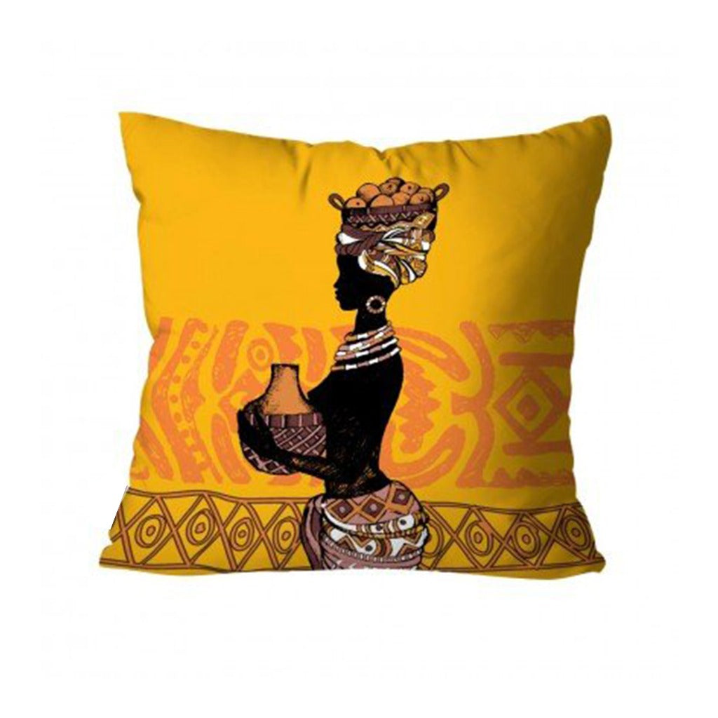 Yellow African Decorative Cushion Covers