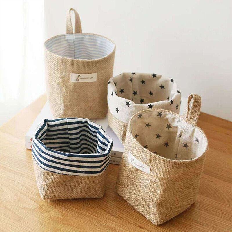 Hanging Sundries Jute Basket (Pack of 3)