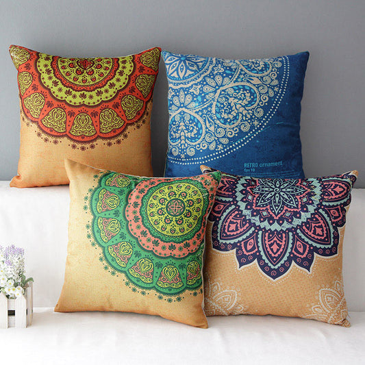 Mediterranean Art Cushion Covers Pack of 4