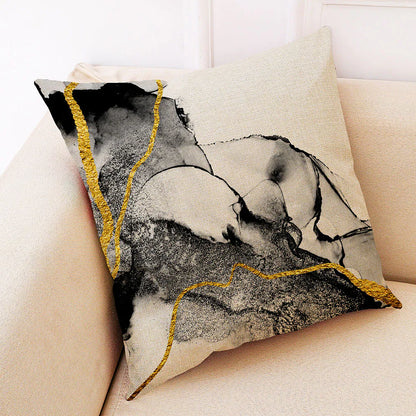 Marble Pattern Cushion Covers Pack of 4